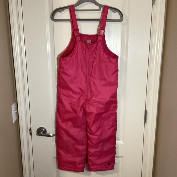 Carter's Pink Girls Ski Bib Snow Pants Size L 6X Skiing Snow Winter - Picture 1 of 15